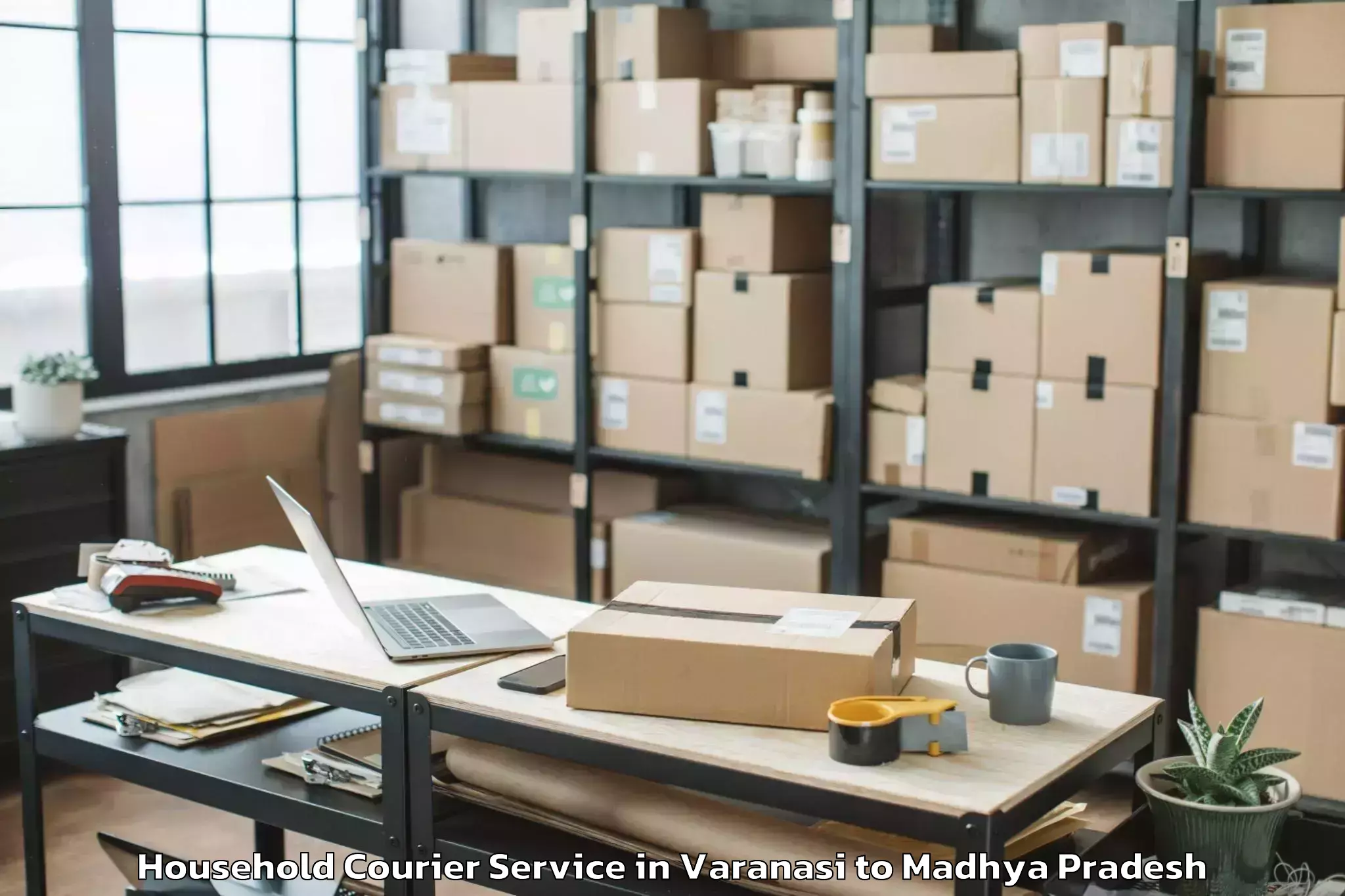 Professional Varanasi to Malhargarh Household Courier